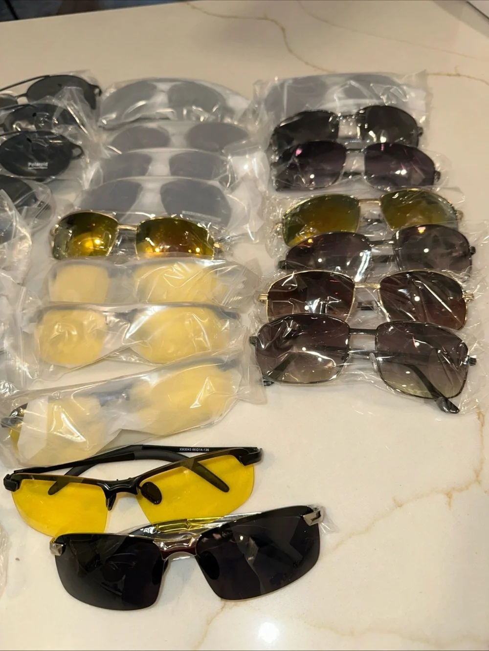 Mixed Assortment of Sunglasses with Yellow Lenses